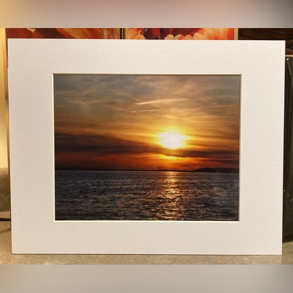 “Sunset Cruise Cape Cod” Matted Color Photogragh Ready To Frame! Size 11x14 - Picture 1 of 3